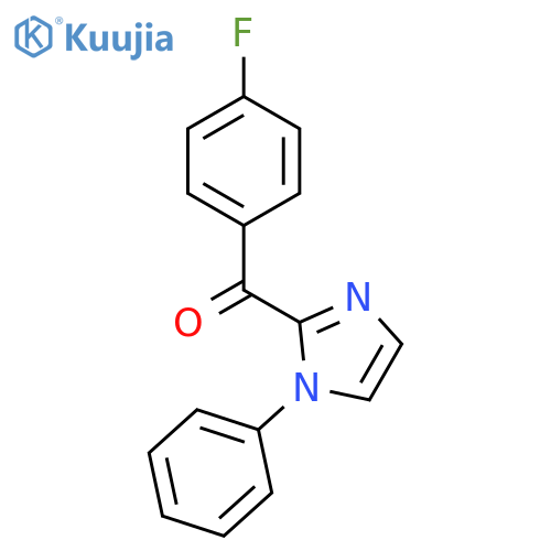 Methanone, (4-fluorophenyl)(1-phenyl-1H-imidazol-2-yl)- structure