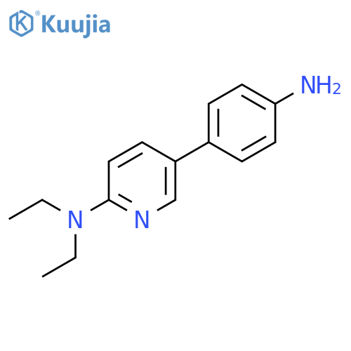 5-(4-Aminophenyl)-N,N-diethylpyridin-2-amine structure
