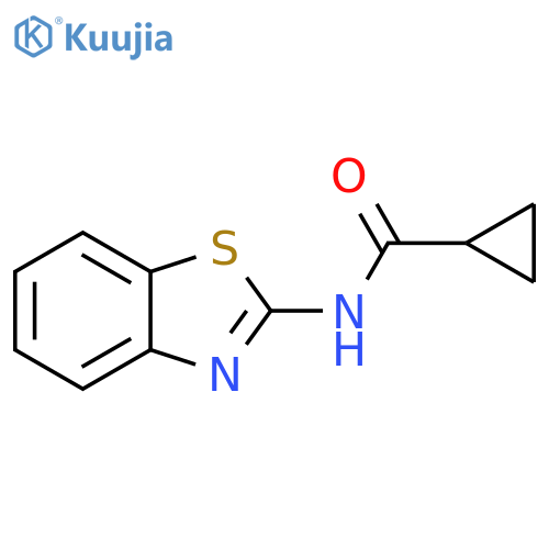 Cyclopropanecarboxamide,N-2-benzothiazolyl- structure