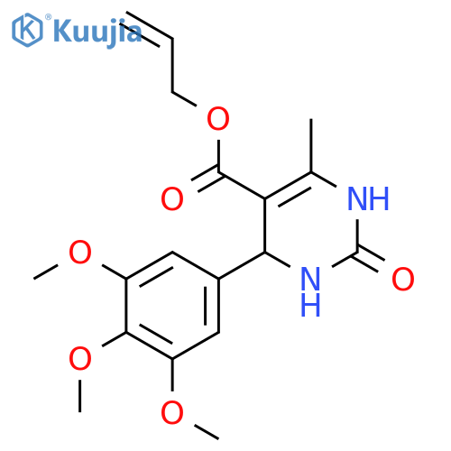 prop-2-en-1-yl 6-methyl-2-oxo-4-(3,4,5-trimethoxyphenyl)-1,2,3,4-tetrahydropyrimidine-5-carboxylate structure