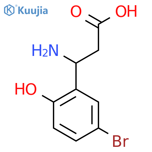 3-AMINO-3-(5-BROMO-2-HYDROXYPHENYL)PROPANOIC ACID structure