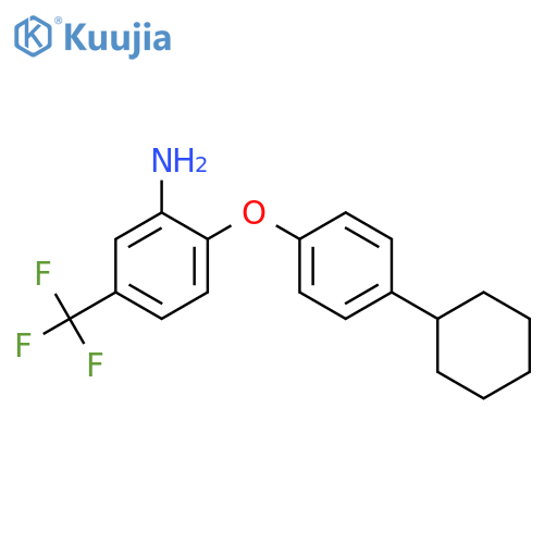 2-(4-Cyclohexylphenoxy)-5-(trifluoromethyl)phenylamine structure