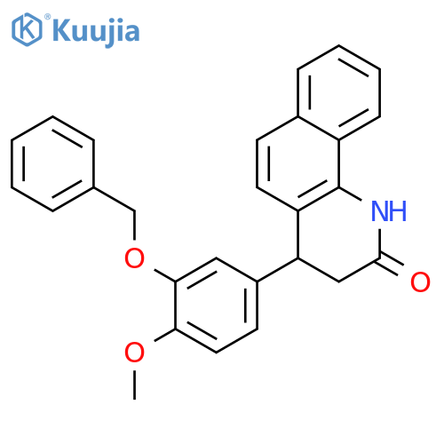 4-(3-Benzyloxy-4-methoxy-phenyl)-3,4-dihydro-1H-benzo[h]quinolin-2-one structure