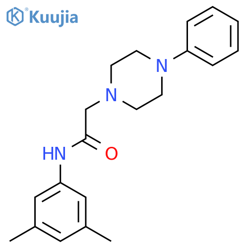 N-(3,5-Dimethylphenyl)-2-(4-phenylpiperazin-1-yl)acetamide structure