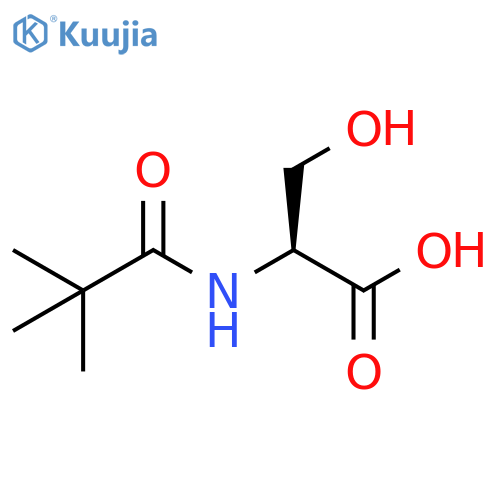 L-Serine, N-(2,2-dimethyl-1-oxopropyl)- structure