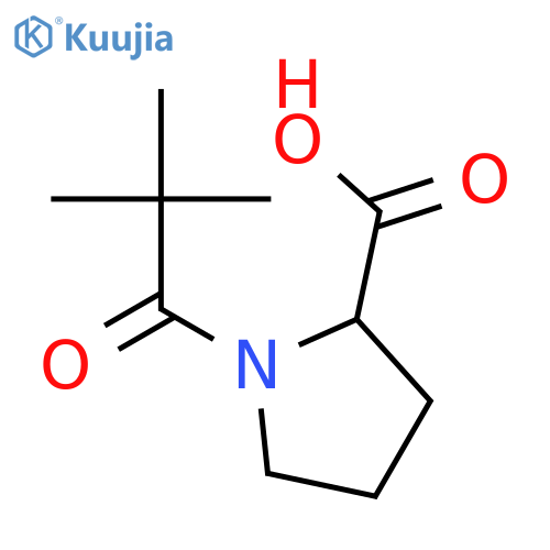 L-Proline, 1-(2,2-dimethyl-1-oxopropyl)- structure