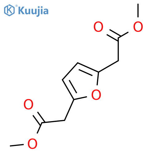 furan-2,5-diyl-bis-acetic acid dimethyl ester structure