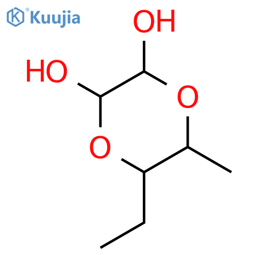 1,4-Dioxane-2,3-diol, 5-ethyl-6-methyl- structure