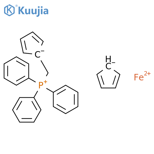 Phosphonium,(ferrocenylmethyl)triphenyl-, iodide (1:1) structure