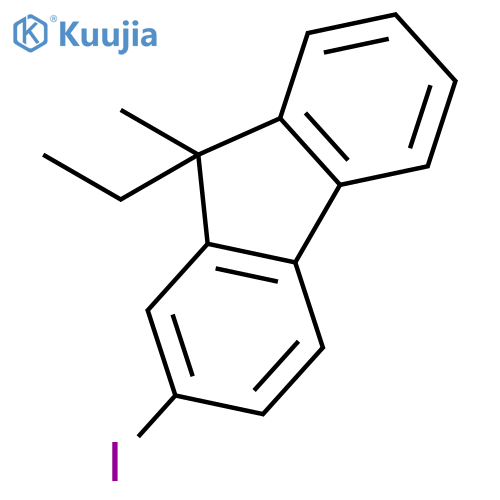 9H-Fluorene, 9-ethyl-2-iodo-9-methyl- structure
