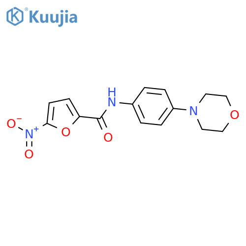 2-Furancarboxamide, N-[4-(4-morpholinyl)phenyl]-5-nitro- structure