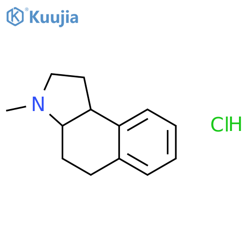 1H-Benz[e]indole,2,3,3a,4,5,9b-hexahydro-3-methyl-, hydrochloride (1:1) structure