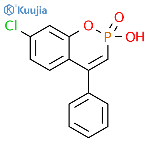 2H-1,2-Benzoxaphosphorin, 7-chloro-2-hydroxy-4-phenyl-, 2-oxide structure