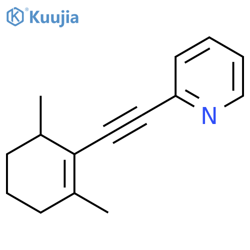 Pyridine, 2-[(2,6-dimethyl-1-cyclohexen-1-yl)ethynyl]- structure