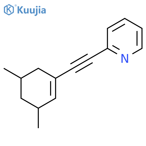 Pyridine, 2-[(3,5-dimethyl-1-cyclohexen-1-yl)ethynyl]- structure