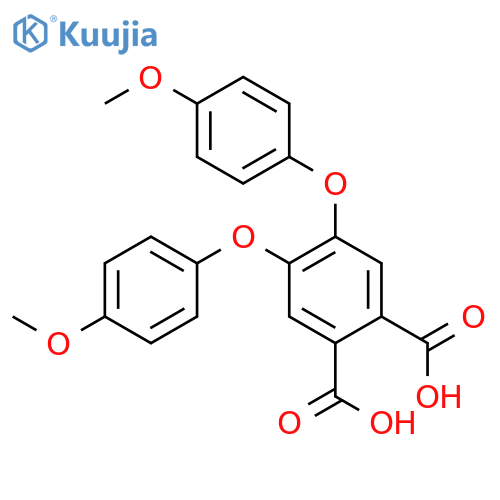 1,2-Benzenedicarboxylic acid, 4,5-bis(4-methoxyphenoxy)- structure
