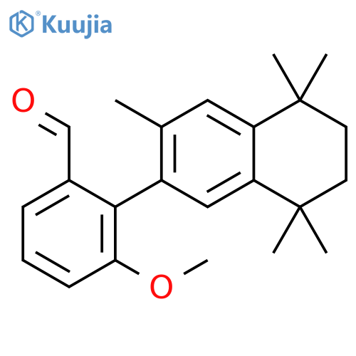 Benzaldehyde,3-methoxy-2-(5,6,7,8-tetrahydro-3,5,5,8,8-pentamethyl-2-naphthalenyl)- structure