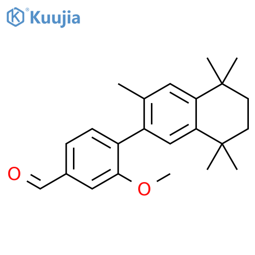 Benzaldehyde,3-methoxy-4-(5,6,7,8-tetrahydro-3,5,5,8,8-pentamethyl-2-naphthalenyl)- structure