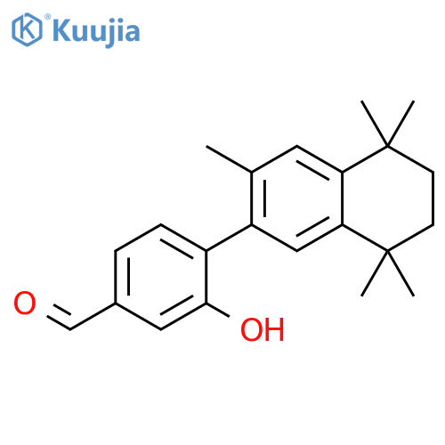 Benzaldehyde,3-hydroxy-4-(5,6,7,8-tetrahydro-3,5,5,8,8-pentamethyl-2-naphthalenyl)- structure