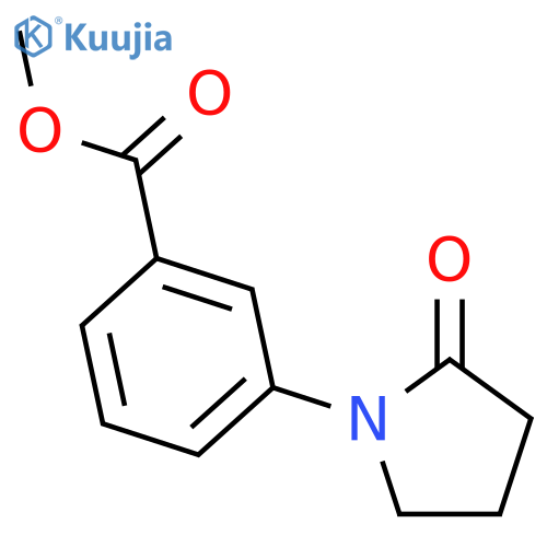 Methyl 3-(2-oxopyrrolidin-1-yl)benzoate structure