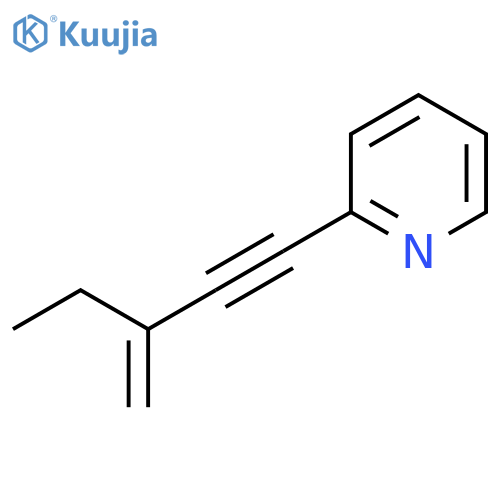 Pyridine, 2-(3-methylene-1-pentynyl)- structure