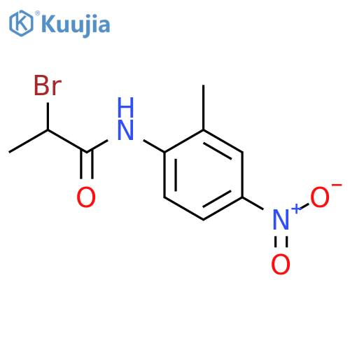 2-Bromo-N-(2-methyl-4-nitro-phenyl)-propionamide structure
