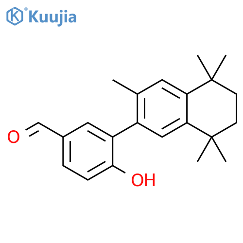Benzaldehyde,4-hydroxy-3-(5,6,7,8-tetrahydro-3,5,5,8,8-pentamethyl-2-naphthalenyl)- structure