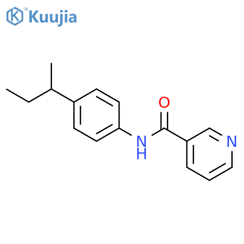 N-(4-sec-butylphenyl)nicotinamide structure