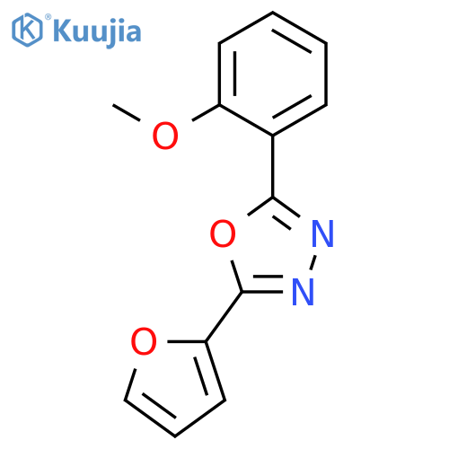 1,3,4-OXADIAZOLE, 2-(2-FURANYL)-5-(2-METHOXYPHENYL)- structure