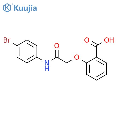 2-(2-((4-Bromophenyl)amino)-2-oxoethoxy)benzoic acid structure