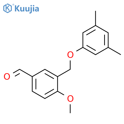 3-(3,5-dimethylphenoxy)methyl-4-methoxybenzaldehyde structure