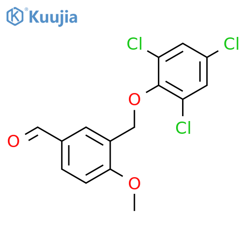 4-methoxy-3-(2,4,6-trichlorophenoxy)methylbenzaldehyde structure