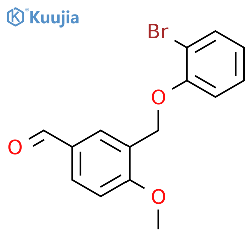 3-(2-Bromophenoxy)methyl-4-methoxybenzaldehyde structure
