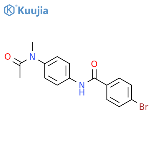 4-bromo-N-[4-(N-methylacetamido)phenyl]benzamide structure