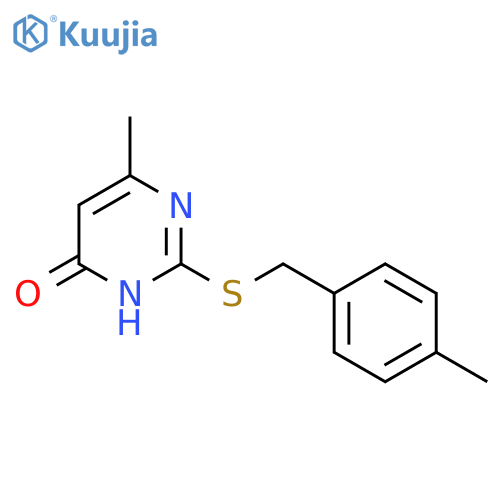 6-Methyl-2-[(4-methylbenzyl)sulfanyl]-4(3H)-pyrimidinone structure