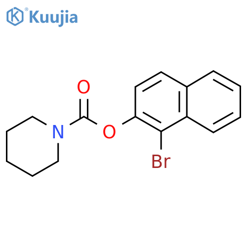 1-bromonaphthalen-2-yl piperidine-1-carboxylate structure