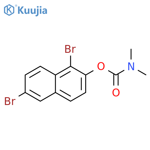 1,6-dibromonaphthalen-2-yl N,N-dimethylcarbamate structure