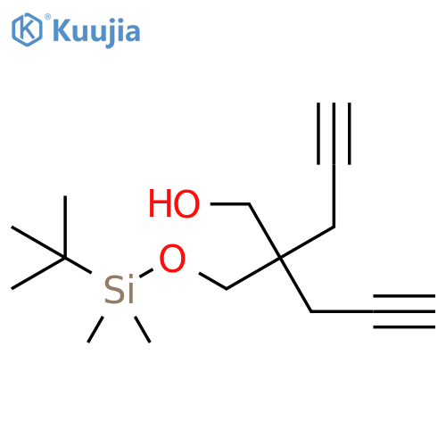 4-Pentyn-1-ol,2-[[[(1,1-dimethylethyl)dimethylsilyl]oxy]methyl]-2-(2-propynyl)- structure