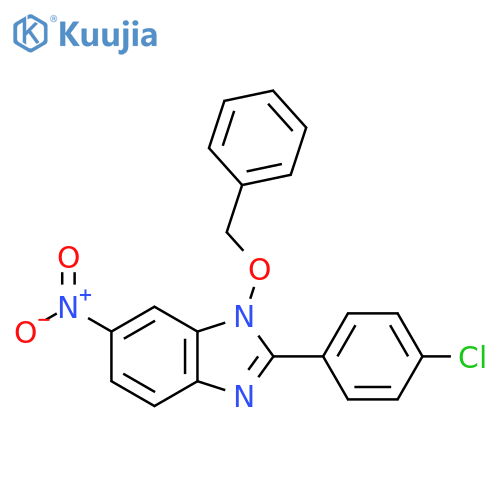 1-(benzyloxy)-2-(4-chlorophenyl)-6-nitro-1H-1,3-benzimidazole structure