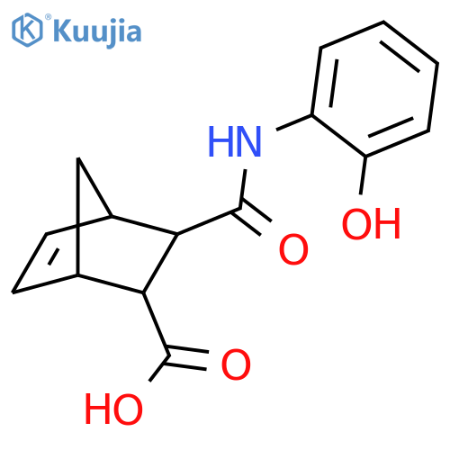 3-(2-Hydroxy-Phenylcarbamoyl)-Bicyclo2.2.1Hept-5-Ene-2-Carboxylicacid structure