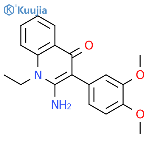 4(1H)-Quinolinone, 2-amino-3-(3,4-dimethoxyphenyl)-1-ethyl- structure