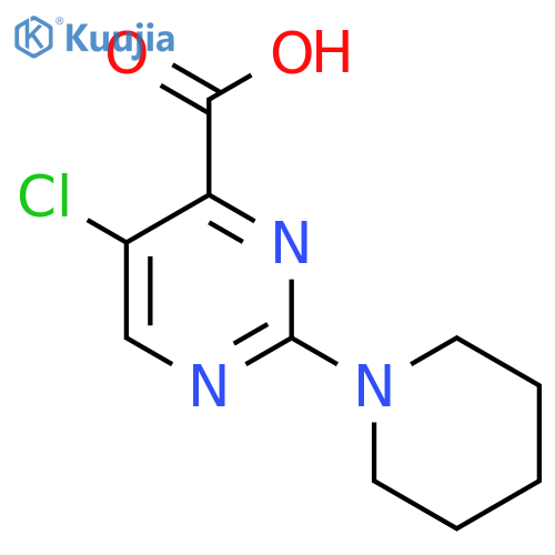 5-Chloro-2-(piperidin-1-yl)pyrimidine-4-carboxylic Acid structure