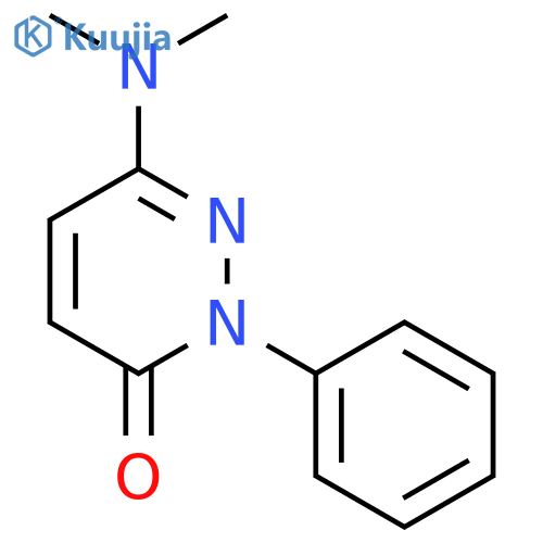 3(2H)-Pyridazinone,6-(dimethylamino)-2-phenyl- structure