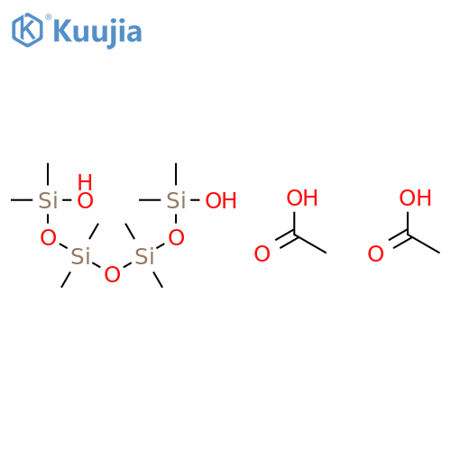1,7-Tetrasiloxanediol, 1,1,3,3,5,5,7,7-octamethyl-, diacetate structure