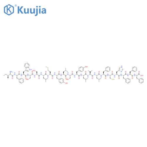 L-Phenylalanine,L-isoleucyl-L-phenylalanyl-L-tryptophyl-L-seryl-L-seryl-L-leucyl-L-methionyl-L-tyrosyl-L-leucyl-L-seryl-L-tyrosyl-L-leucyl-L-valyl-L-leucyl-L-phenylalanyl-L-cysteinyl-L-histidyl-L-phenylalanyl-L-phenylalanyl- structure