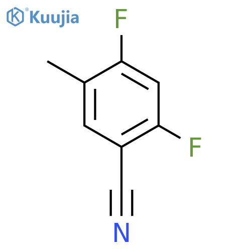 2,4-Difluoro-5-methylbenzonitrile structure