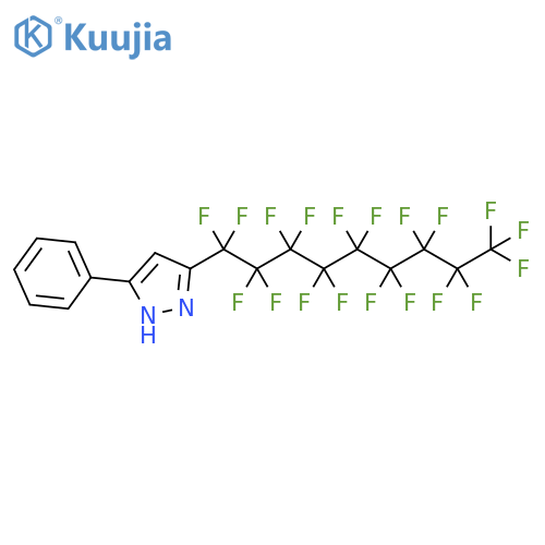 1H-Pyrazole, 3-(nonadecafluorononyl)-5-phenyl- structure