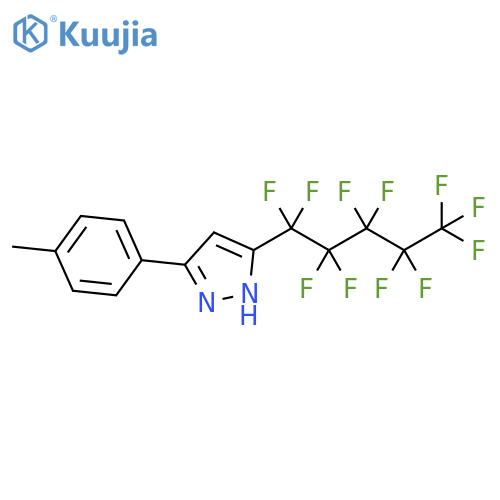 1H-Pyrazole, 3-(4-methylphenyl)-5-(undecafluoropentyl)- structure