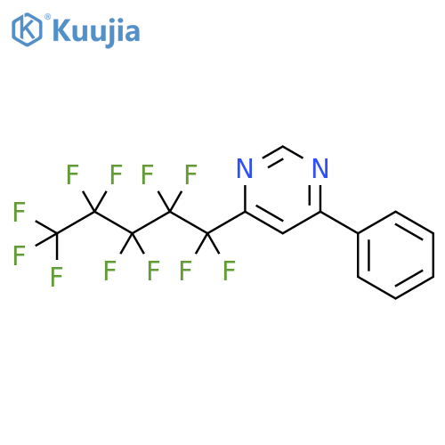 Pyrimidine, 4-phenyl-6-(undecafluoropentyl)- structure