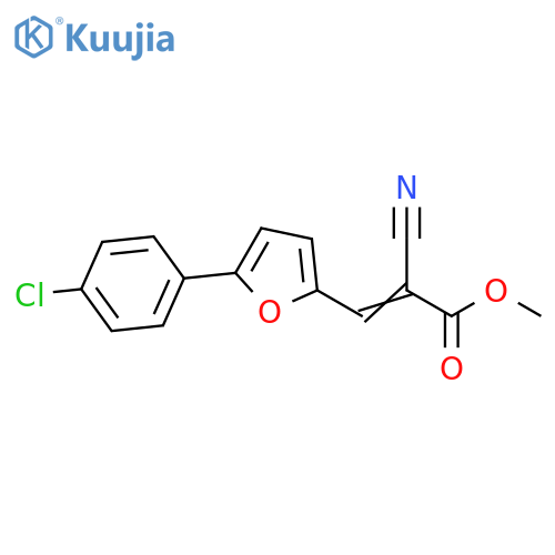 methyl (2E)-3-5-(4-chlorophenyl)furan-2-yl-2-cyanoprop-2-enoate structure
